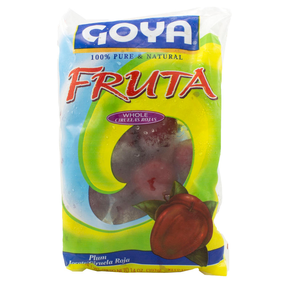 Goya Fruta Red Plums, 14 oz