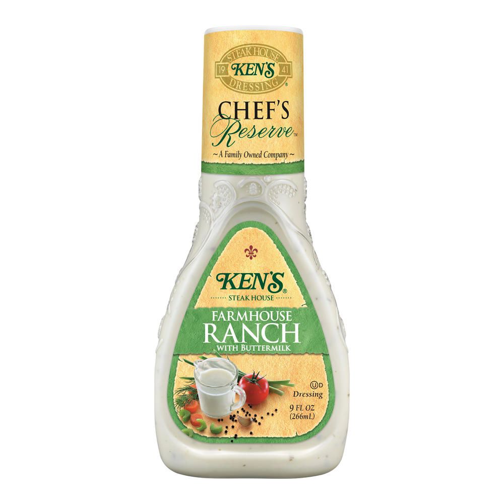 Ken's Steak House Chef's Reserve Farmhouse Ranch with Buttermilk Dressing, 9 oz