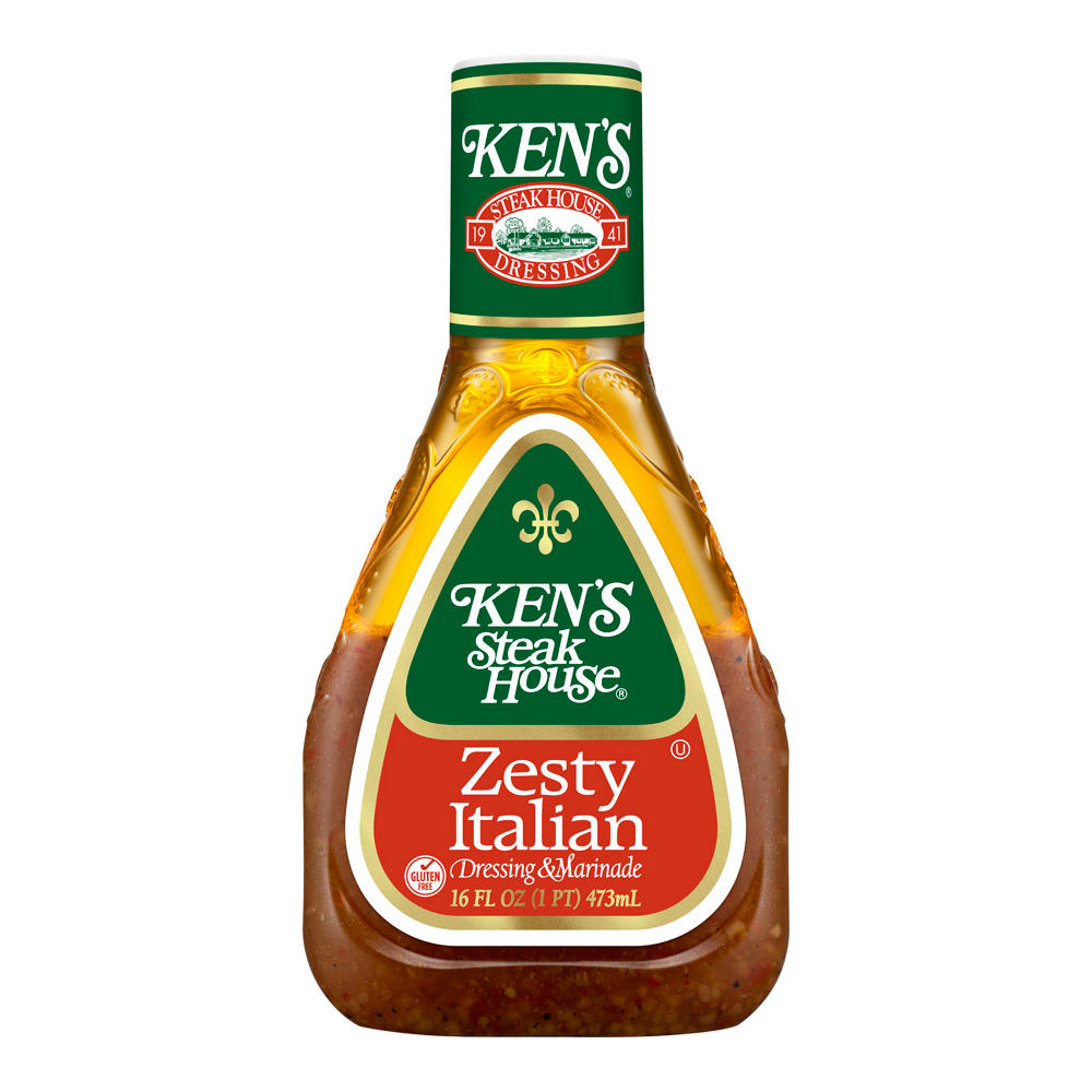 Ken's Steak House Zesty Italian Dressing & Marinade, 16 oz