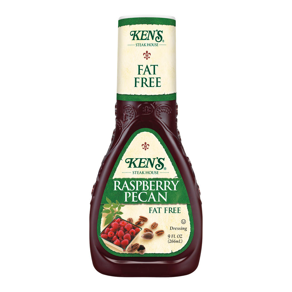 Ken's Steak House Fat Free Raspberry Pecan Dressing, 9 oz