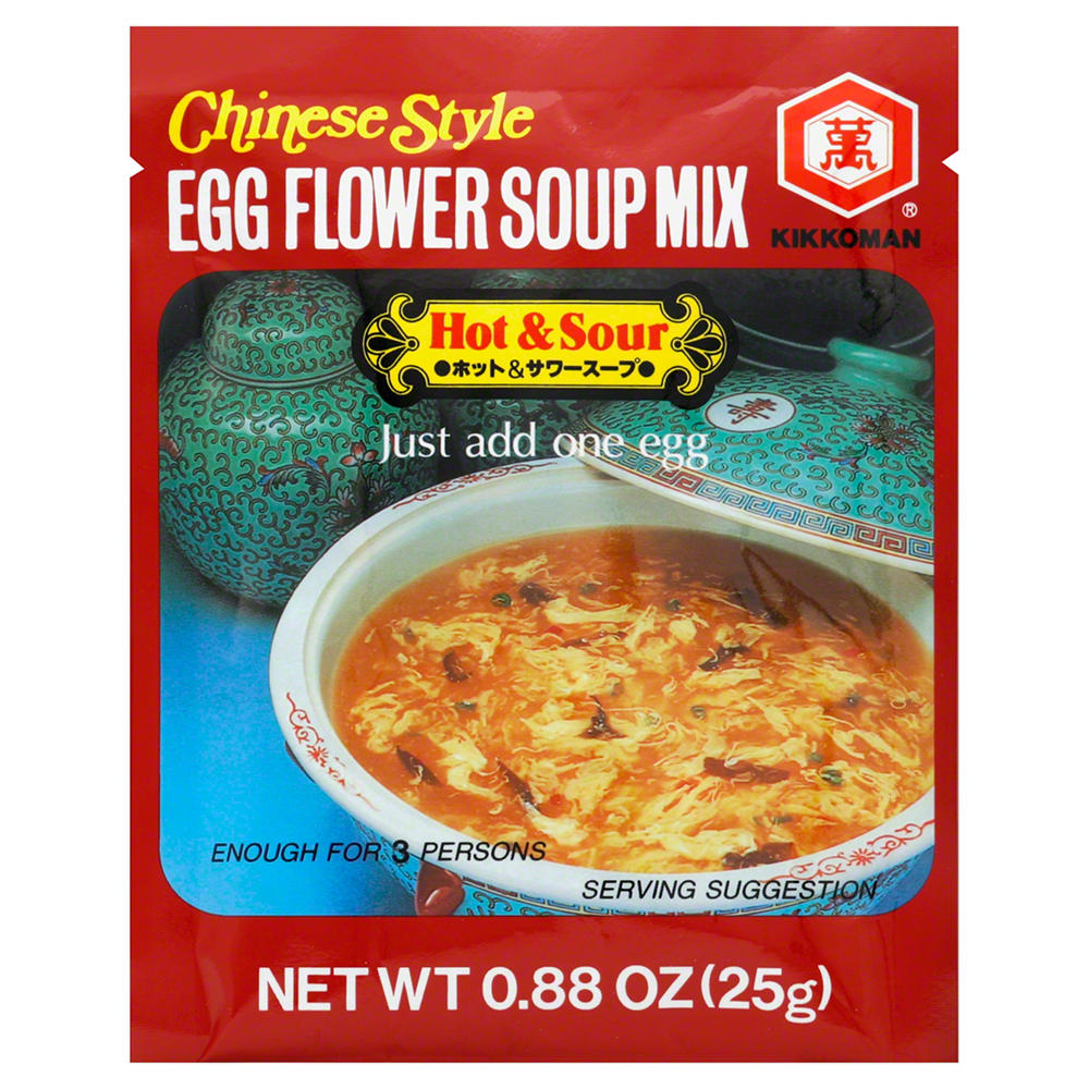 Kikkoman Chinese Style Egg Flower Hot & Sour Soup Mix, .88 oz