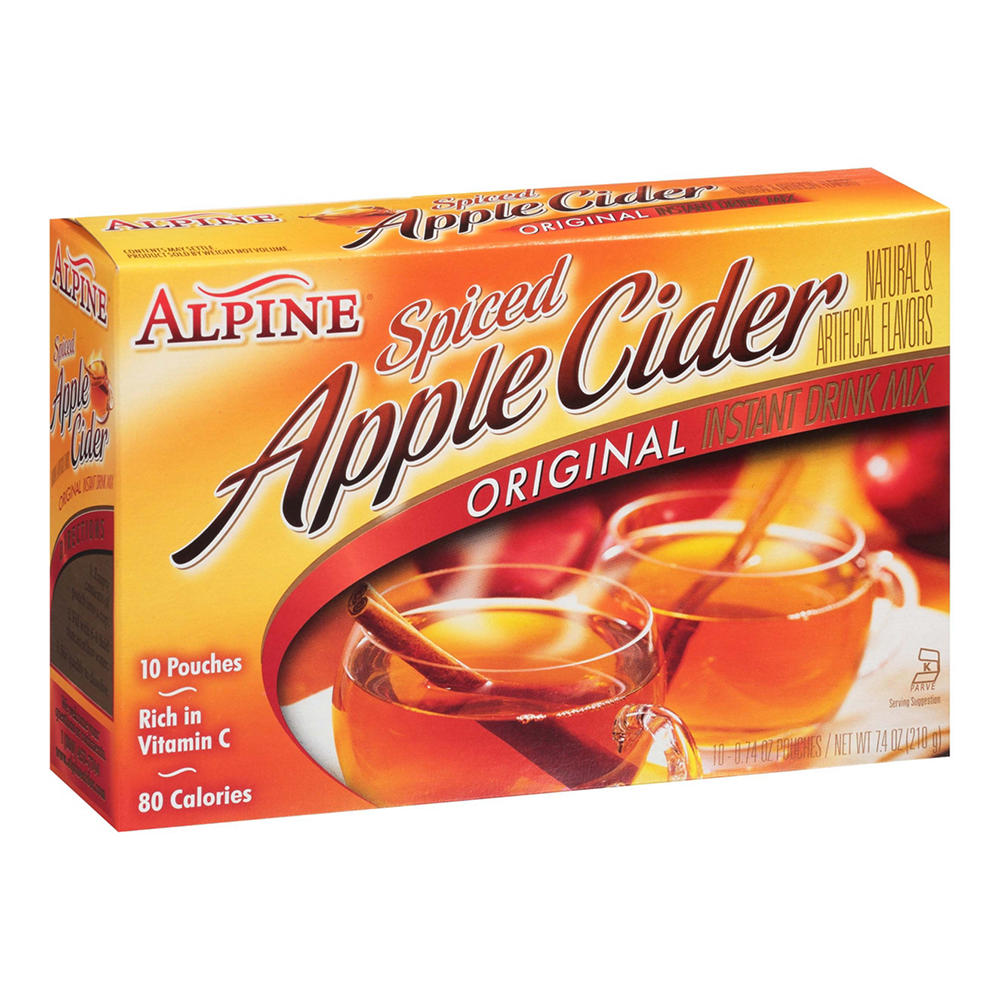 Alpine Original Spiced Apple Cider Instant Drink Mix, 10 ct