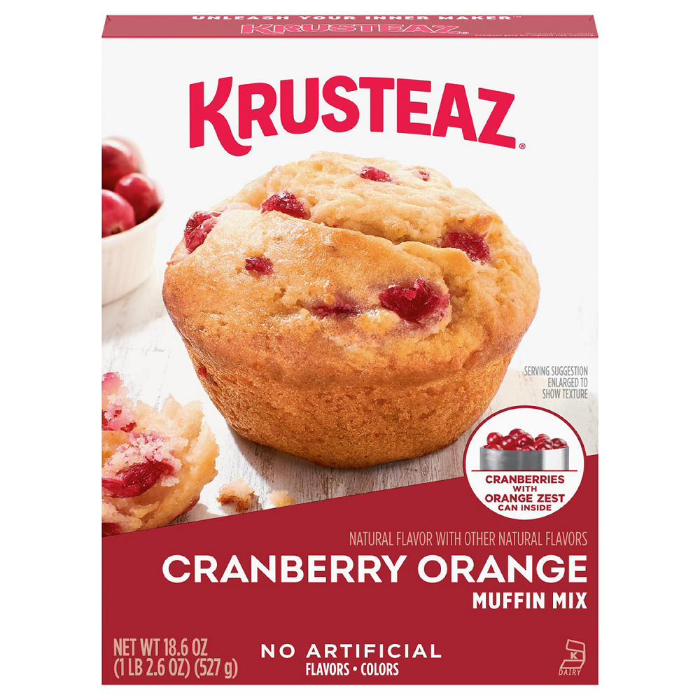 Krusteaz Cranberry Orange Muffin Mix, 18.6 oz