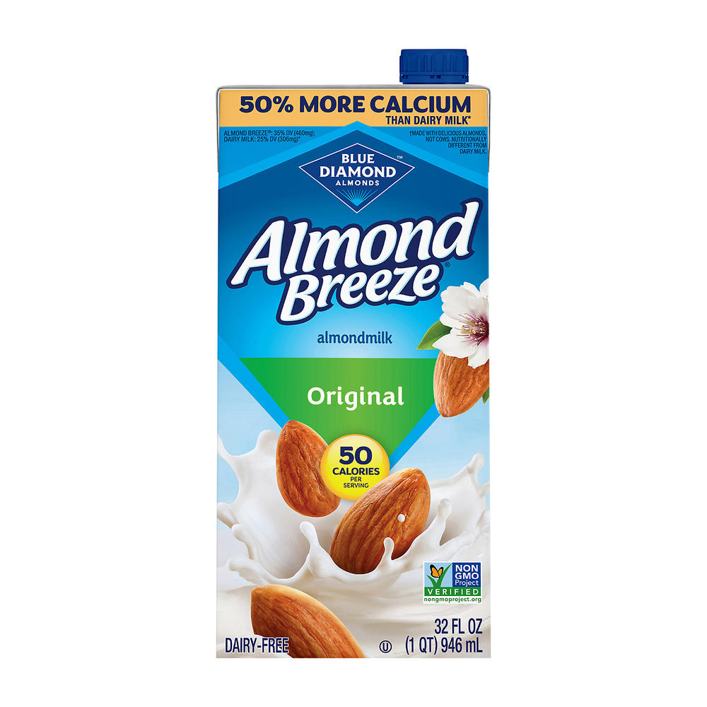 Blue Diamond Almond Breeze Original Non-dairy Beverage, 32 oz