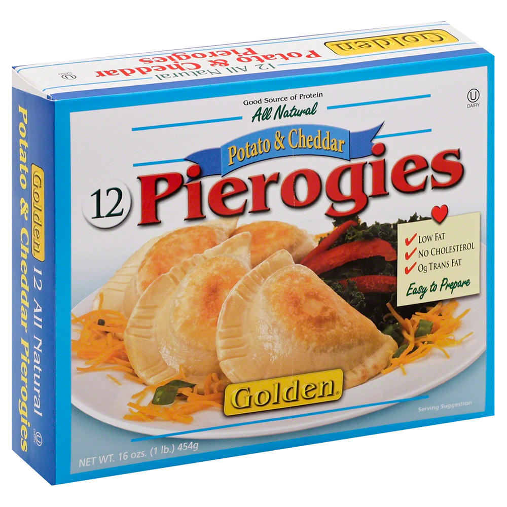 Golden Kosher Potato and Cheese Filled Pierogies, 12 ct