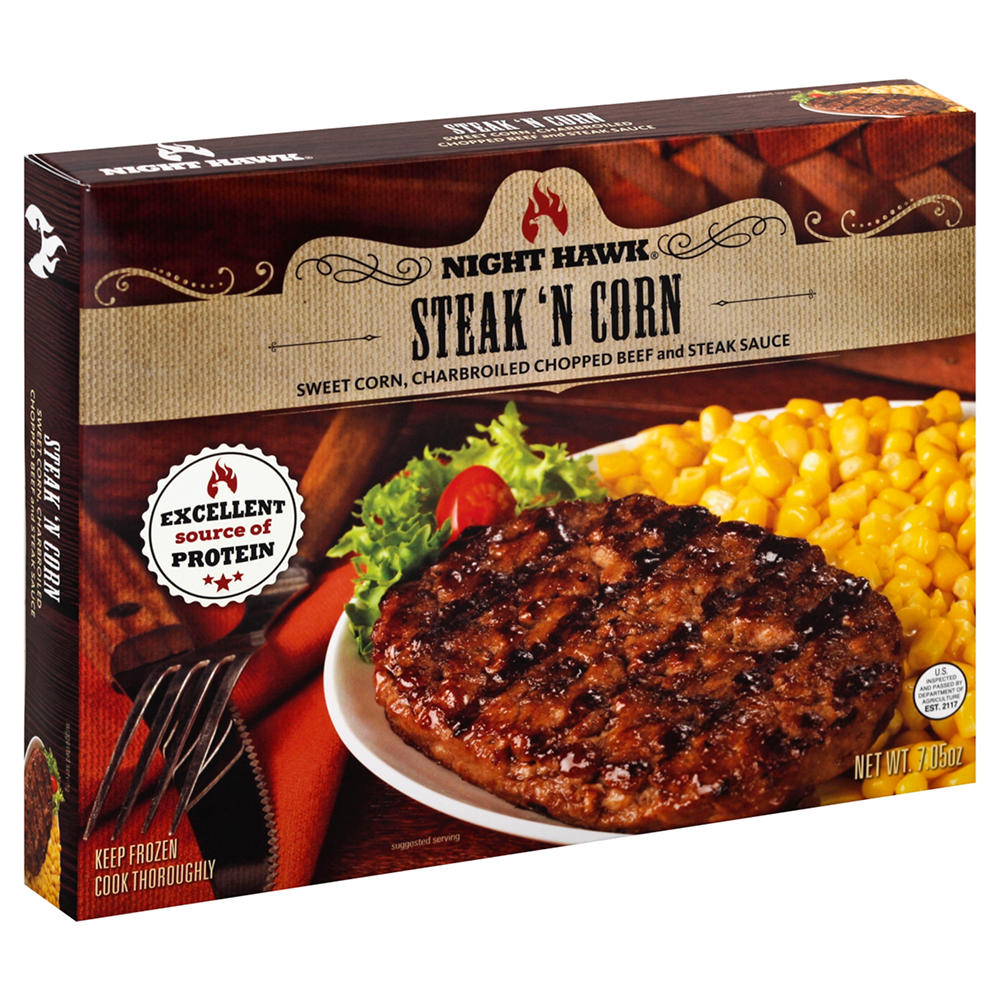 Night Hawk Steak 'N Corn Frozen Meal, 7.05 oz