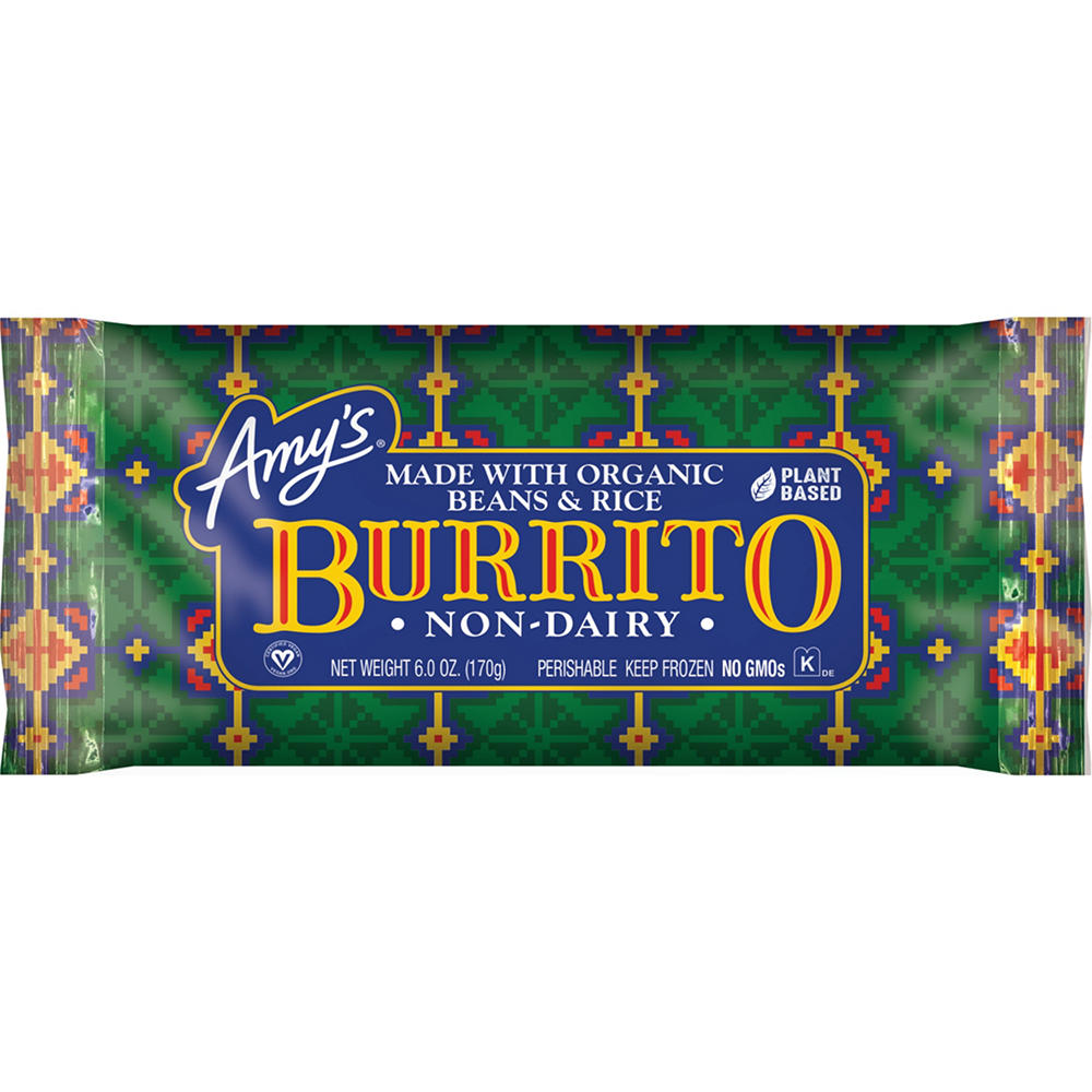 Amy's Non Dairy Beans & Rice Burrito, 6 oz