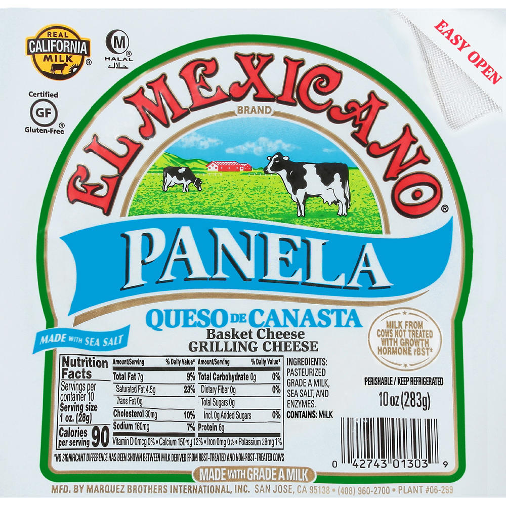El Mexicano Panela Queso de Canasta Cheese, 10 oz