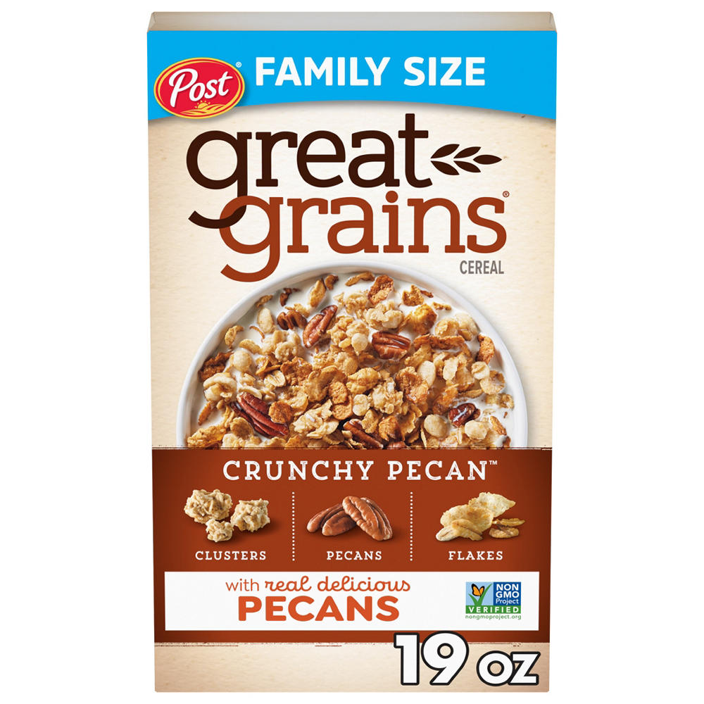 Post Great Grains Crunchy Pecans Cereal, 19 oz