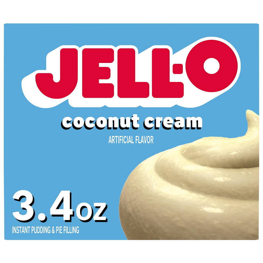 Jell-O Coconut Cream Instant Pudding Mix, 3.4 oz