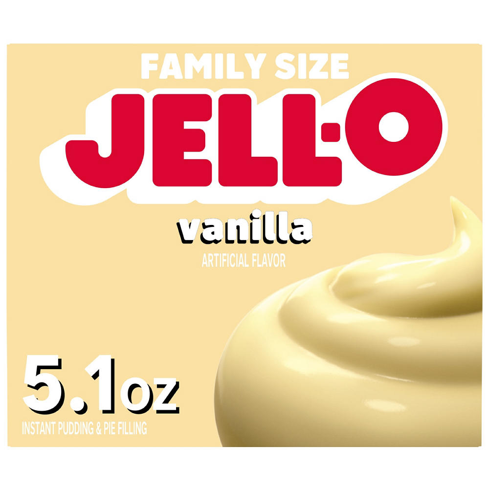Jell-O Vanilla Instant Pudding Mix - Family Size, 5.1 oz