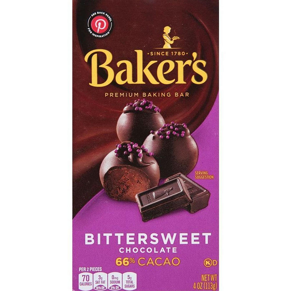 Baker's Bittersweet Chocolate Baking Bar, 4 oz
