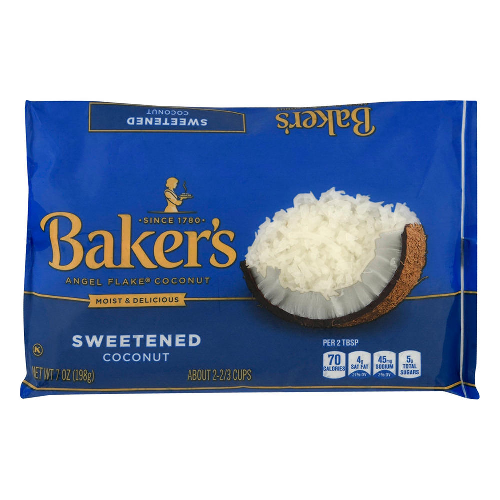 Baker's Angel Flake Sweetened Coconut, 7.00 oz