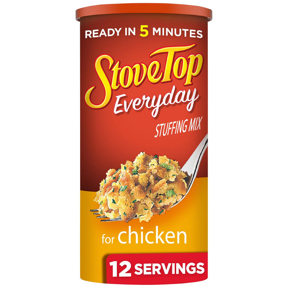 Stove Top Everyday Chicken Stuffing Cubes Mix, 12 oz