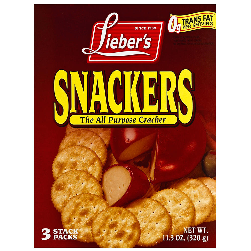 Lieber's Kosher Snackers Crackers, 11.3 oz