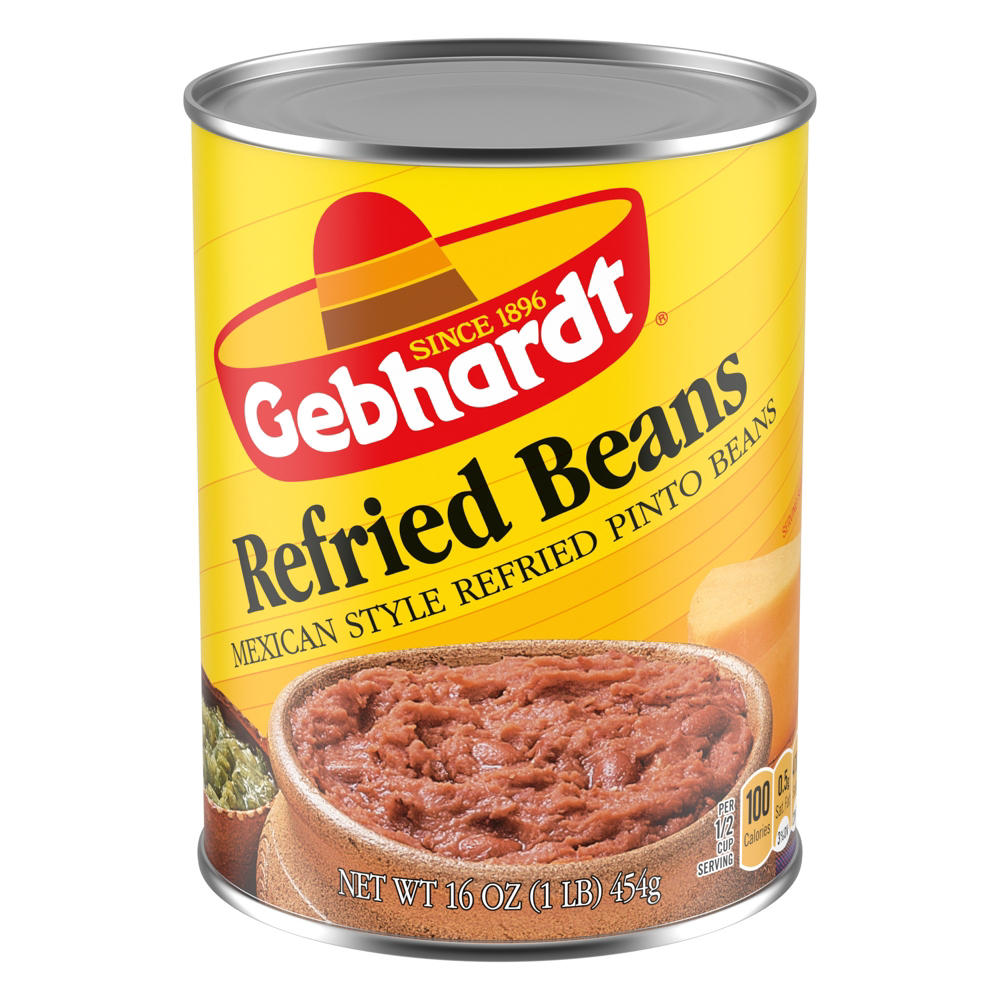 Gebhardt Mexican Style Refried Beans, 16 oz