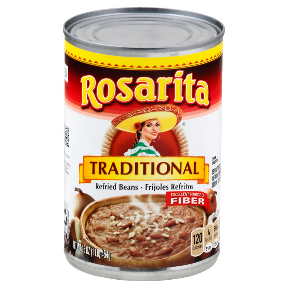 Rosarita Traditional Refried Beans, 16 oz