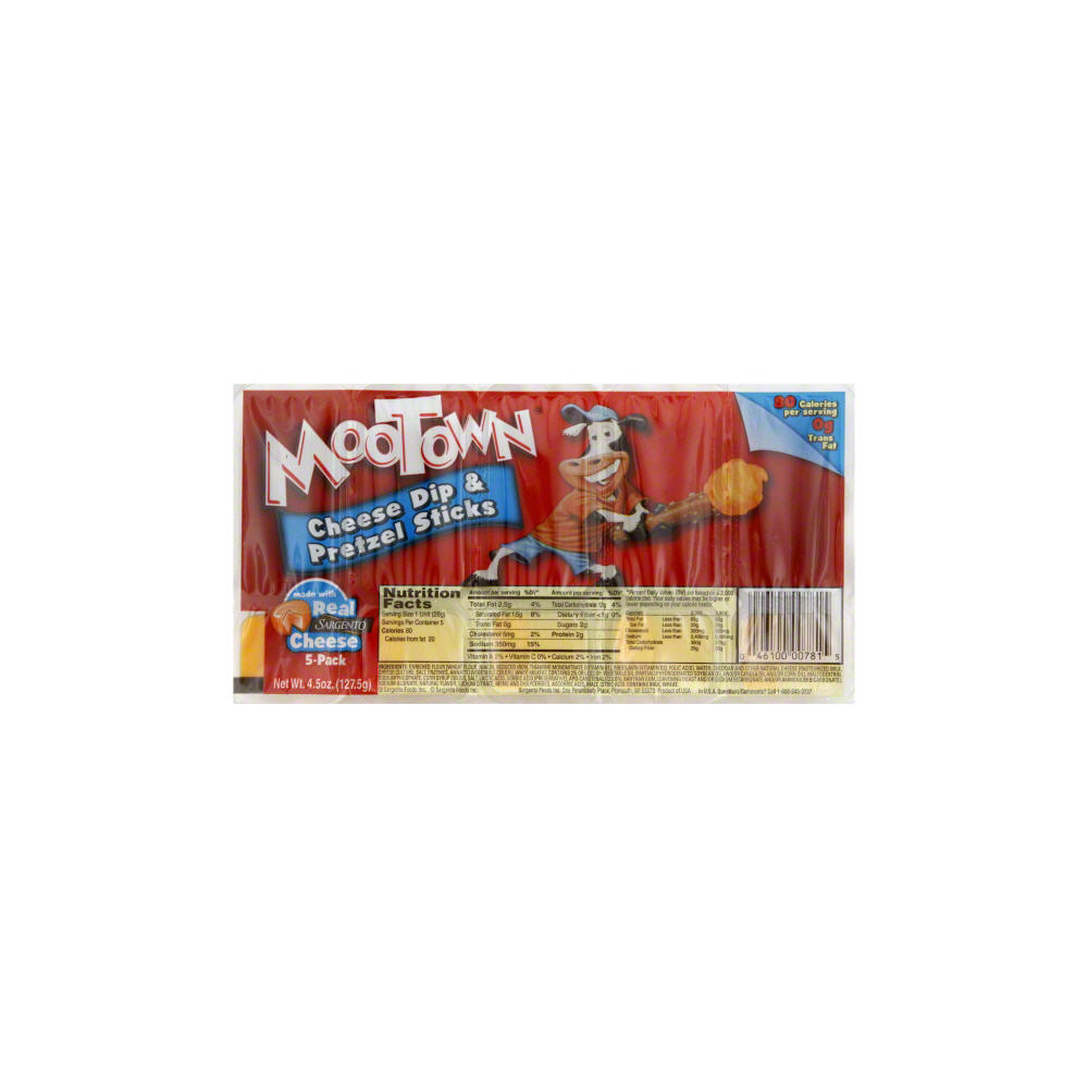 Mootown Cheese Dip & Pretzel Sticks, 5 ct