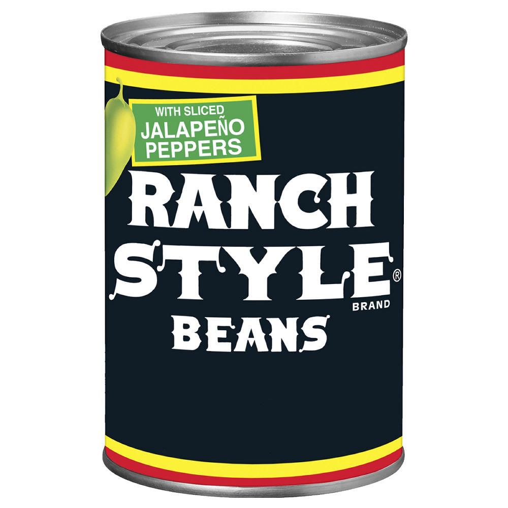 Ranch Style Beans Beans With Sliced Jalapeno Peppers Canned Beans, 15 oz
