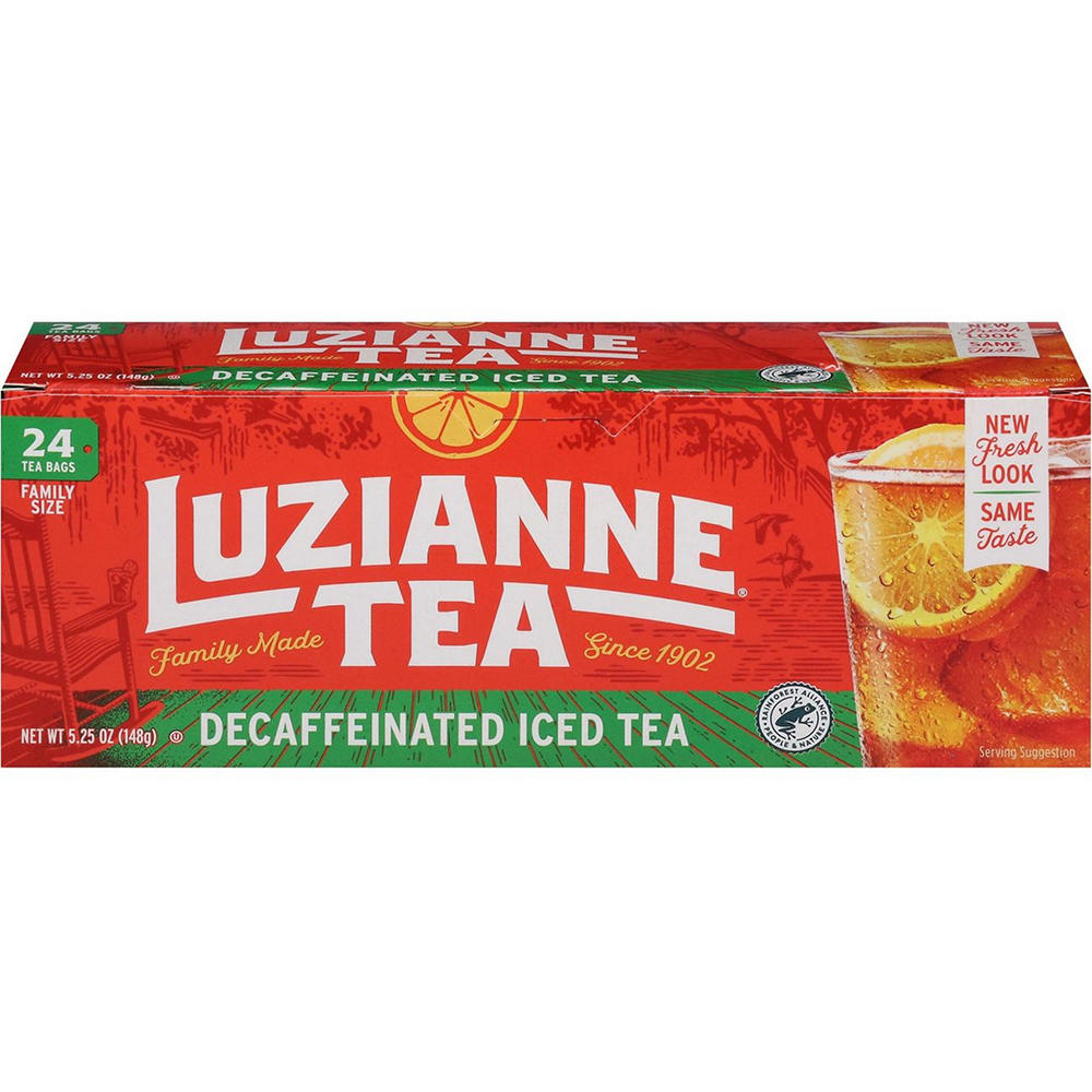 Luzianne Tea Decaf Family Bags, 24 ct