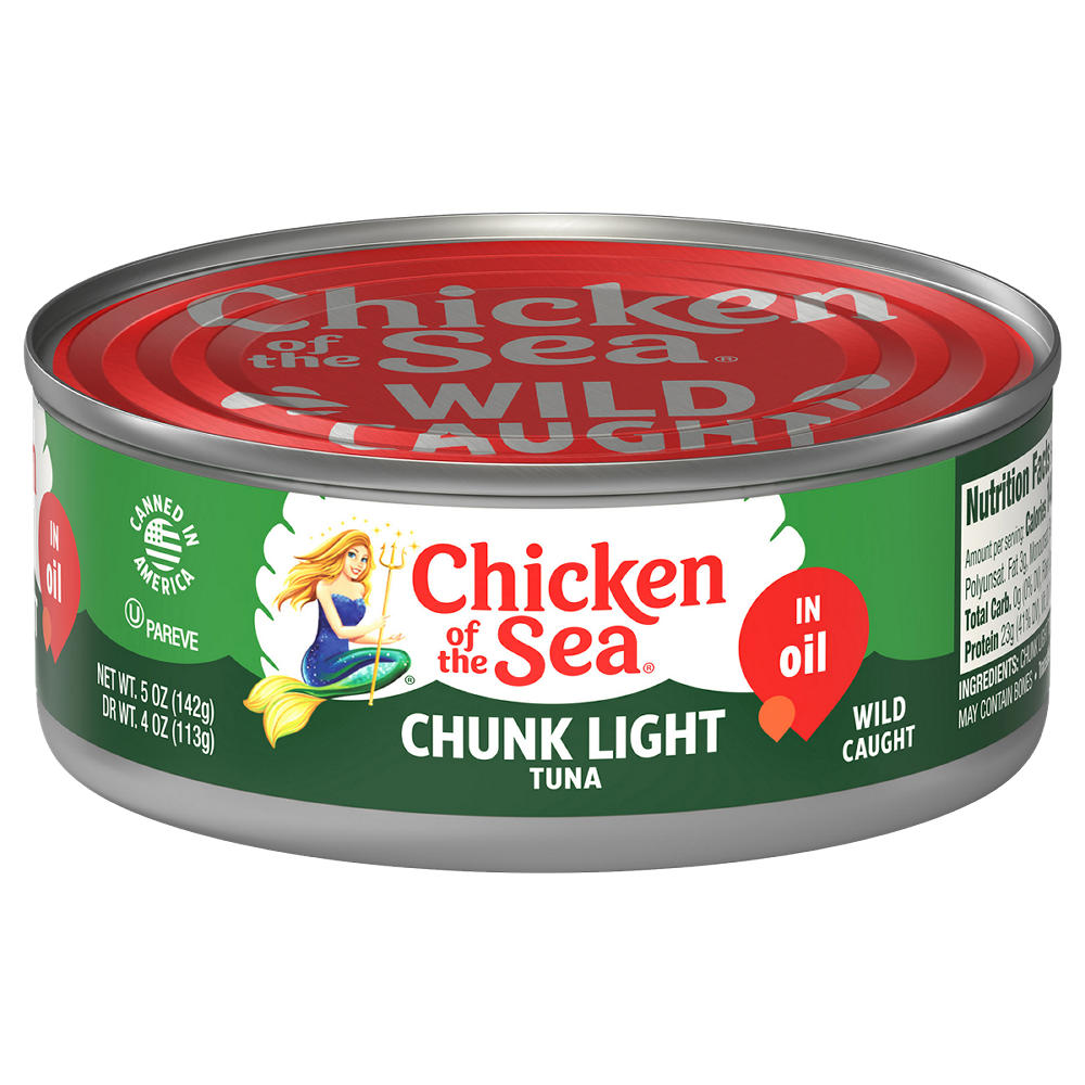 Chicken of the Sea Chunk Light Tuna in Oil, 5 oz