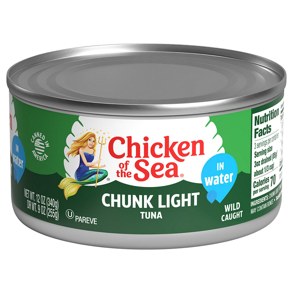 Chicken of the Sea Chunk Light Tuna in Water, 12 oz