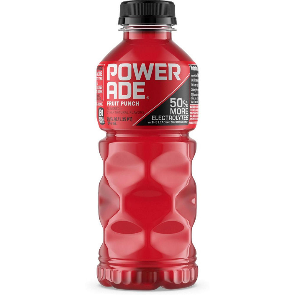 Powerade Fruit Punch Electrolyte Sports Drink, 20 oz