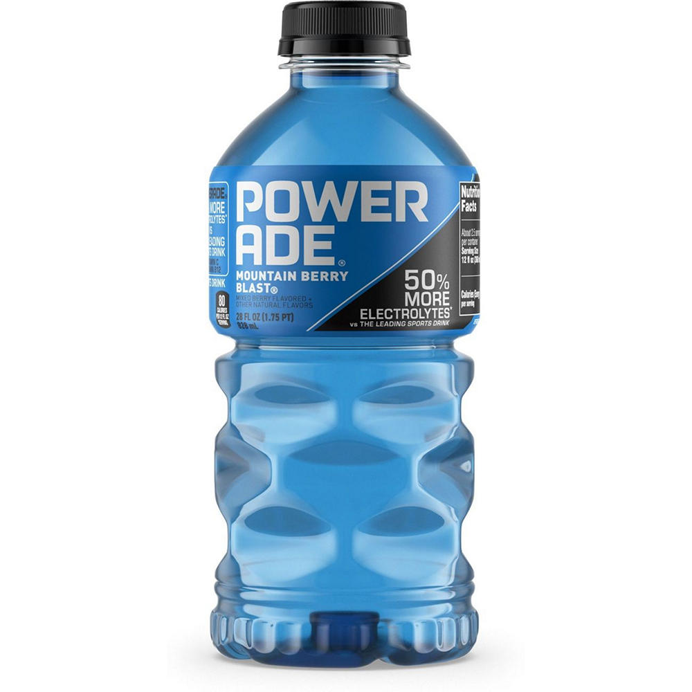 Powerade Mountain Berry Blast Electrolyte Sports Drink, 28 oz