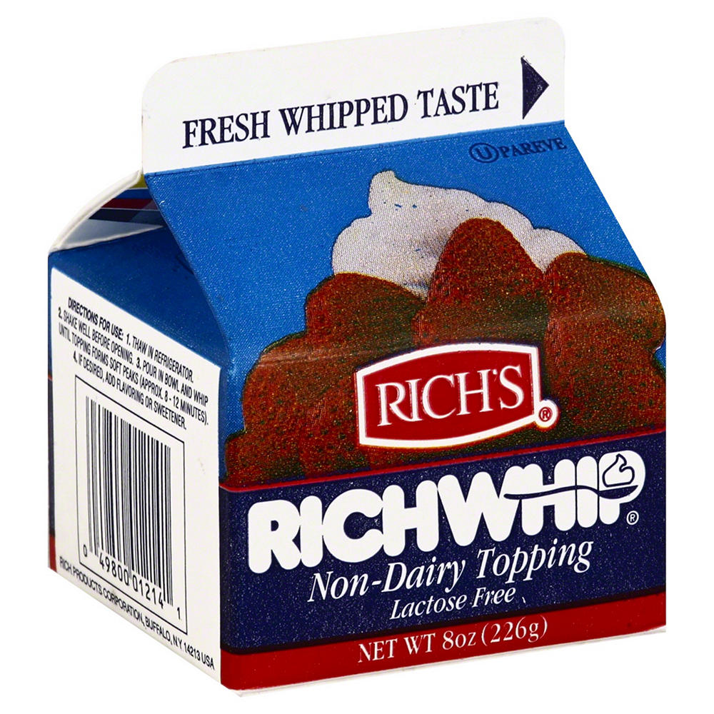 Richs Kosher Non-Dairy Topping, 8 oz