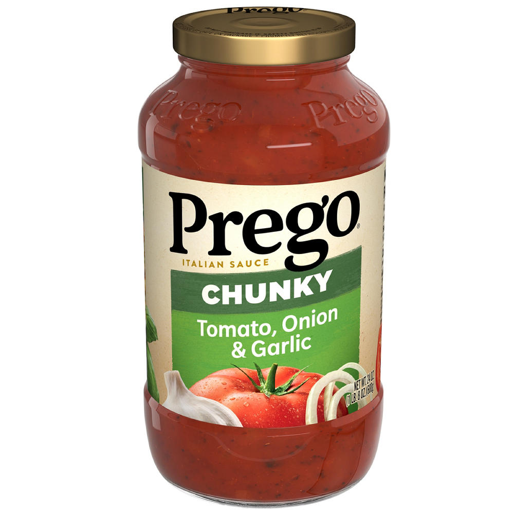 Prego Chunky Tomato, Onion & Garlic Pasta Sauce, 24 oz