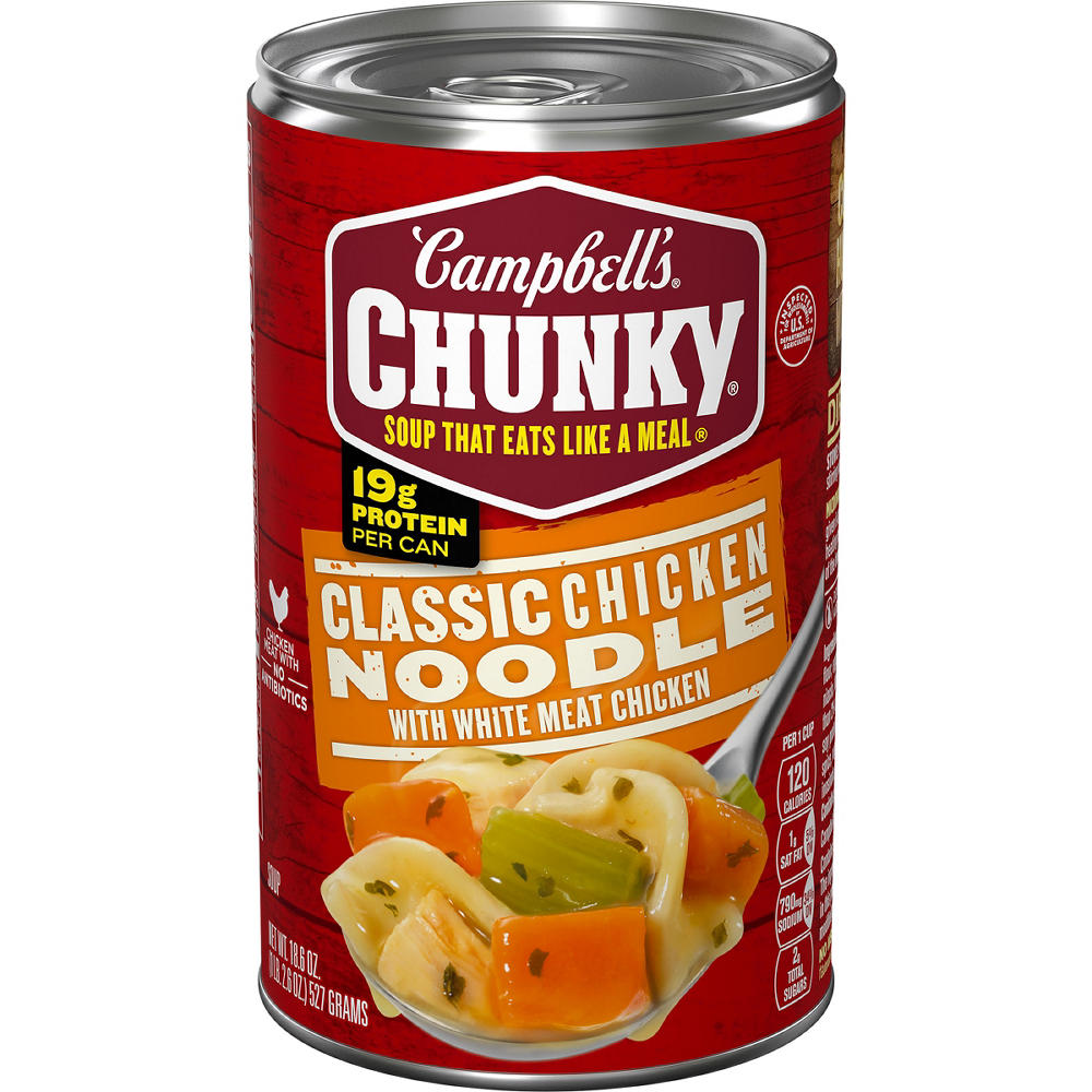 Campbell's Chunky Classic Chicken Noodle Soup, 18.6 oz