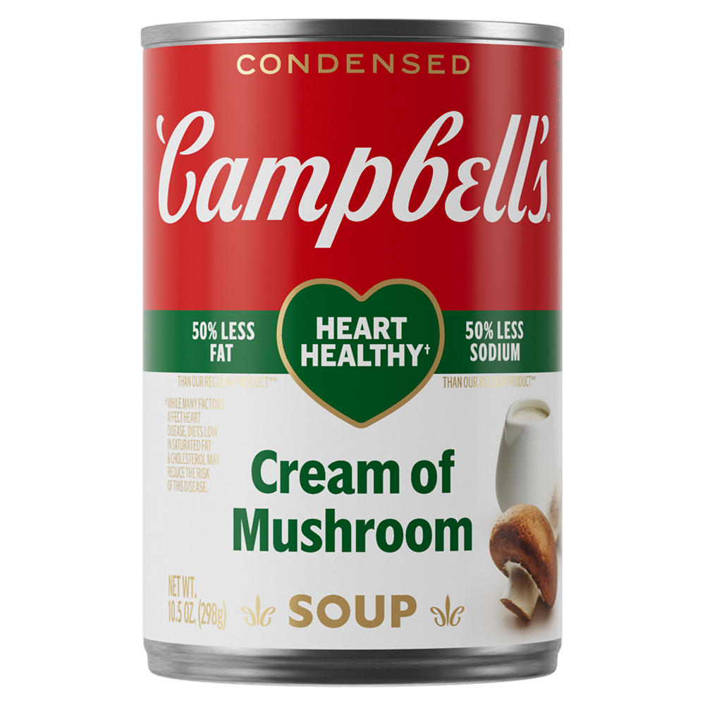 Campbell's Condensed Heart Healthy Cream of Mushroom Soup, 10.5 oz
