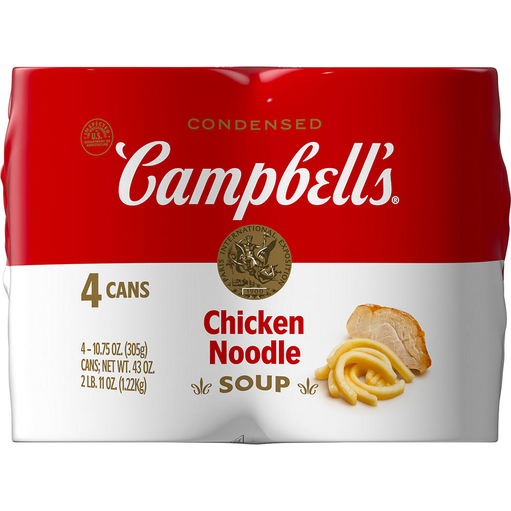 Campbell's Condensed Chicken Noodle Soup, 4 pk