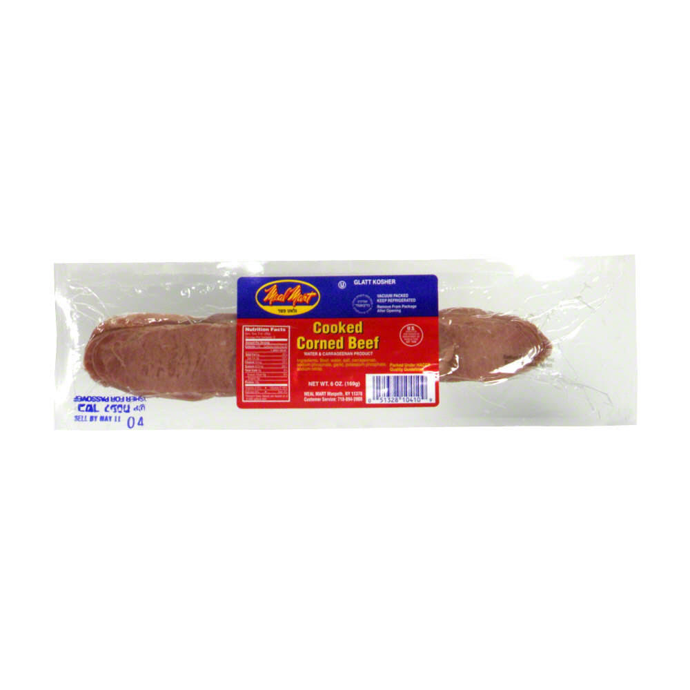 Meal Mart Kosher Cooked Corned Beef, 6 oz