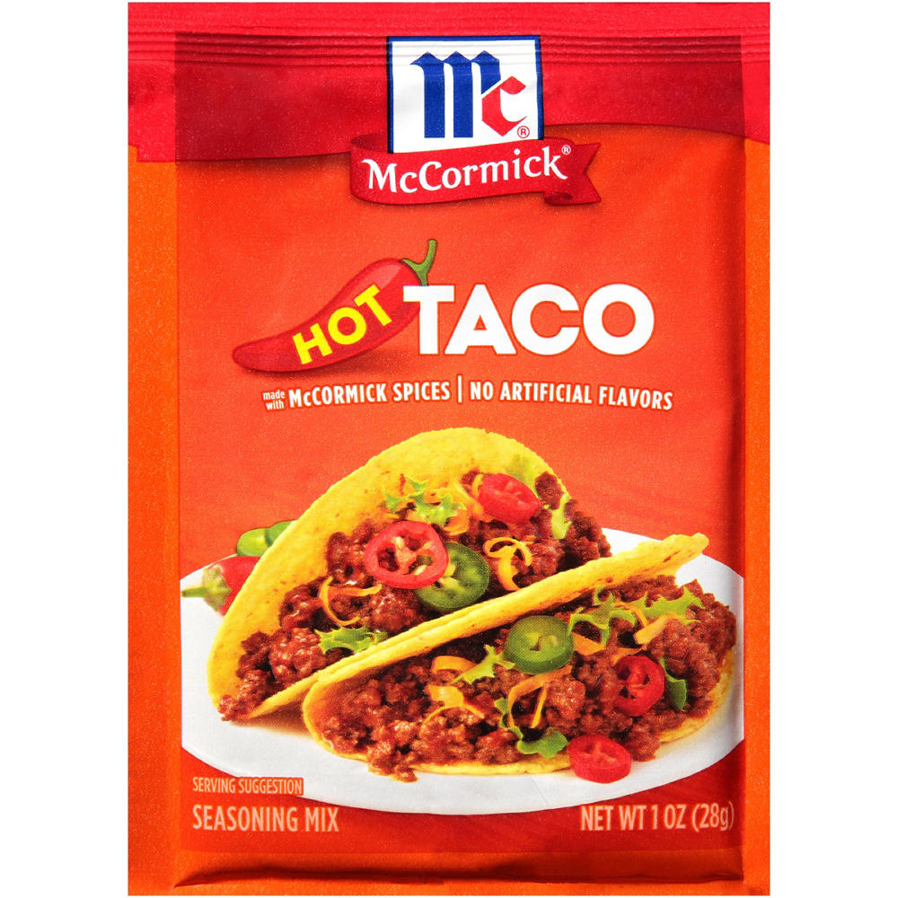McCormick Hot Taco Seasoning Mix, 1 oz