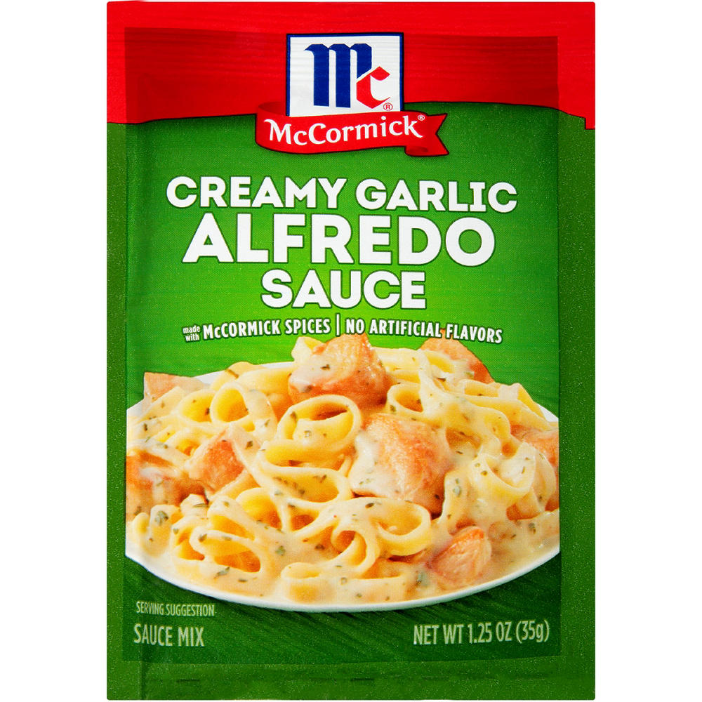 McCormick Creamy Garlic Alfredo Pasta Sauce Mix, 1.25 oz
