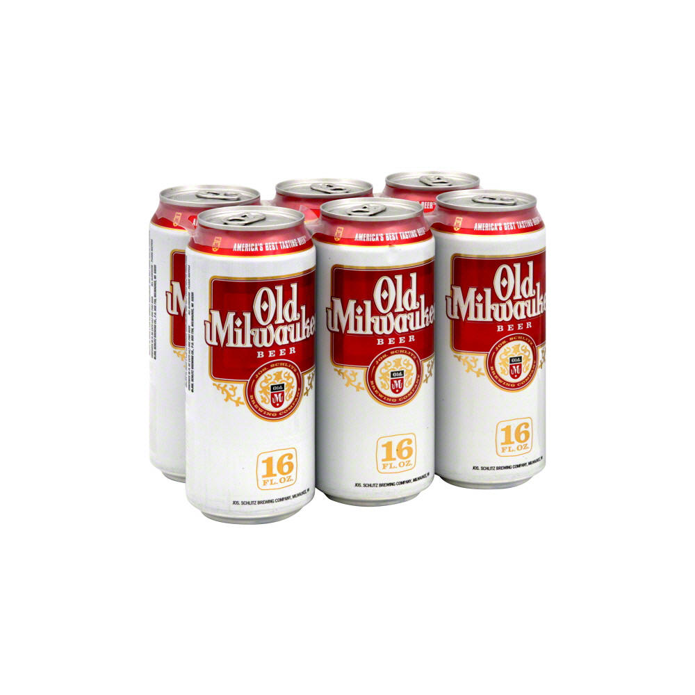 Old Milwaukee Beer 6 pk Cans, 16 oz
