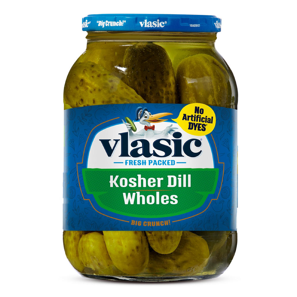 Vlasic Kosher Dill Wholes, 46 oz