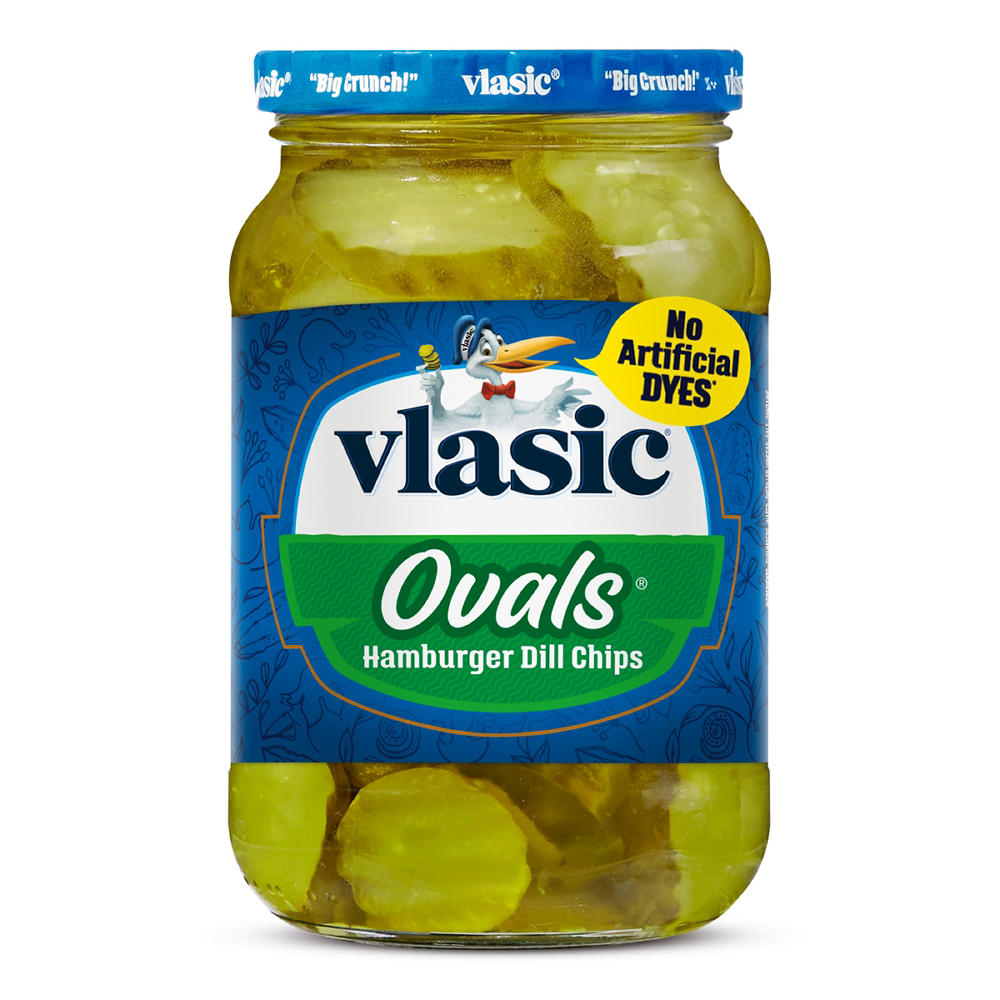 Vlasic Ovals Hamburger Dill Chips, 16 oz