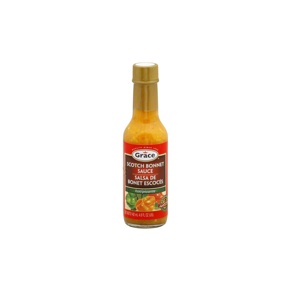 Grace Hot Scotch Bonnet Sauce, 4.8 oz