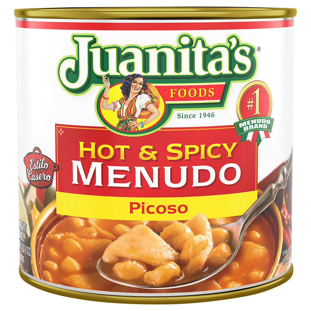 Juanita's Ready to Serve Hot & Spicy Menudo Soup Can, 25 oz