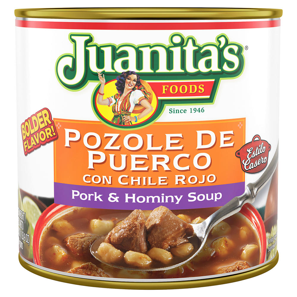 Juanita's Foods Pozole De Puerco, 25 oz