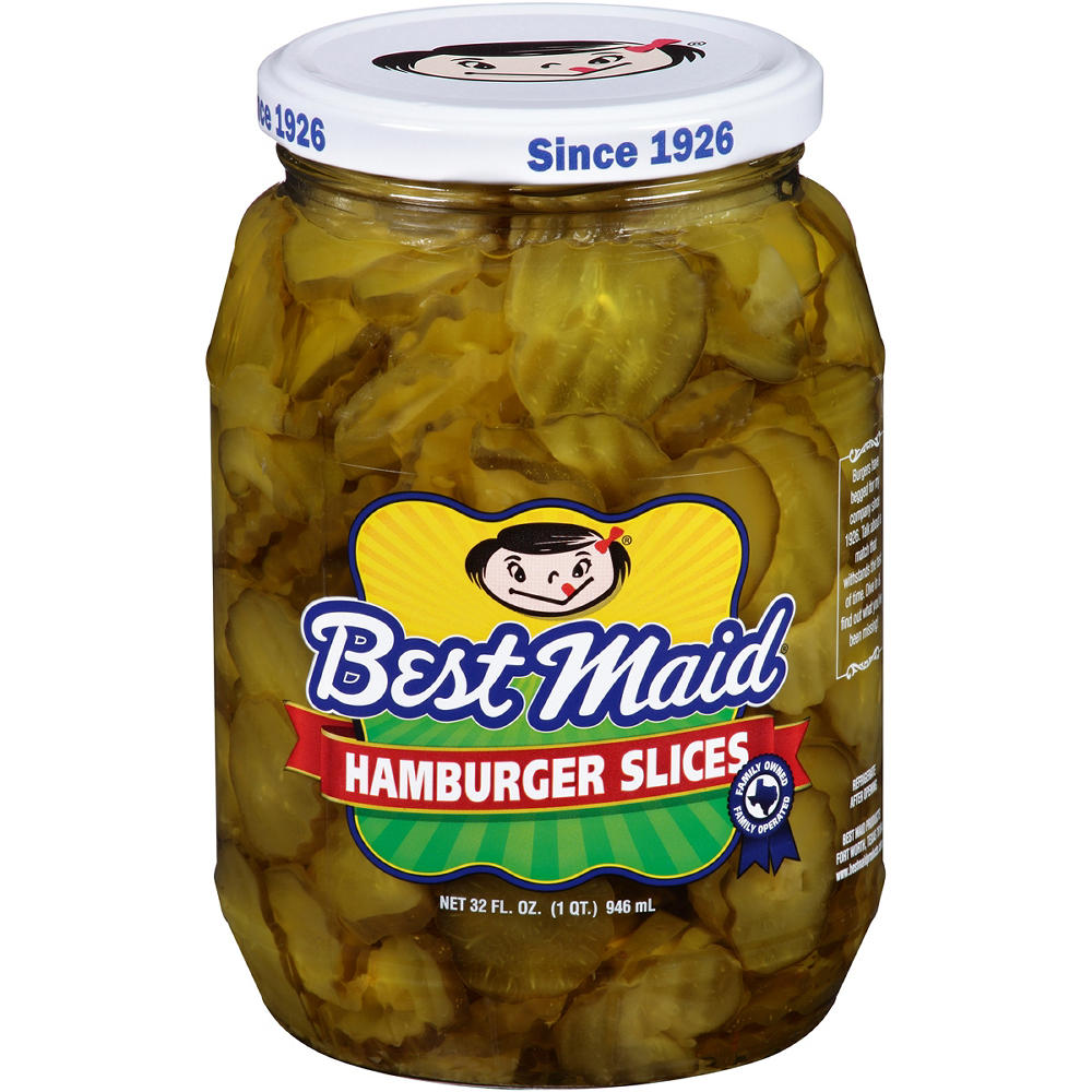 Best Maid Dill Hamburger Slices, 32 oz