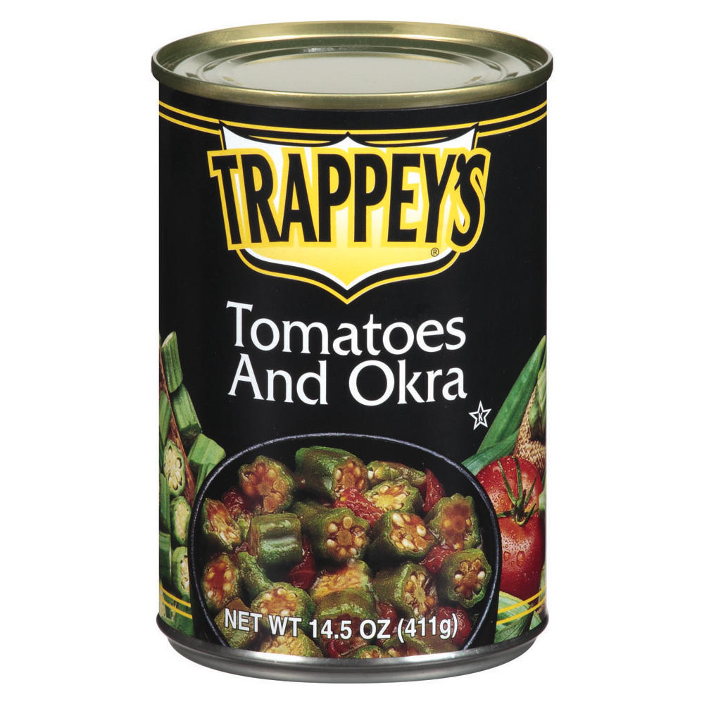 Trappey's Cut Okra and Tomatoes, 14.5 oz