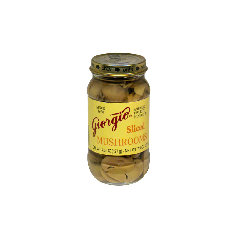 Giorgio Sliced Mushrooms, 4.8 oz