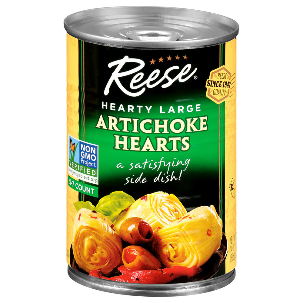 Reese Artichoke Hearts, 5-7 Large Size, 14 oz