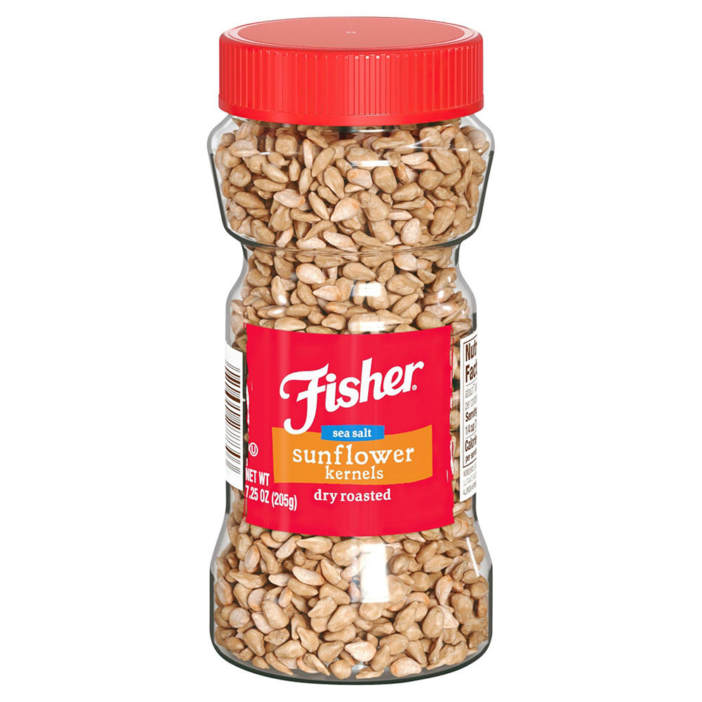 Fisher Salted Dry Roasted Sunflower Kernels, 7.25 oz