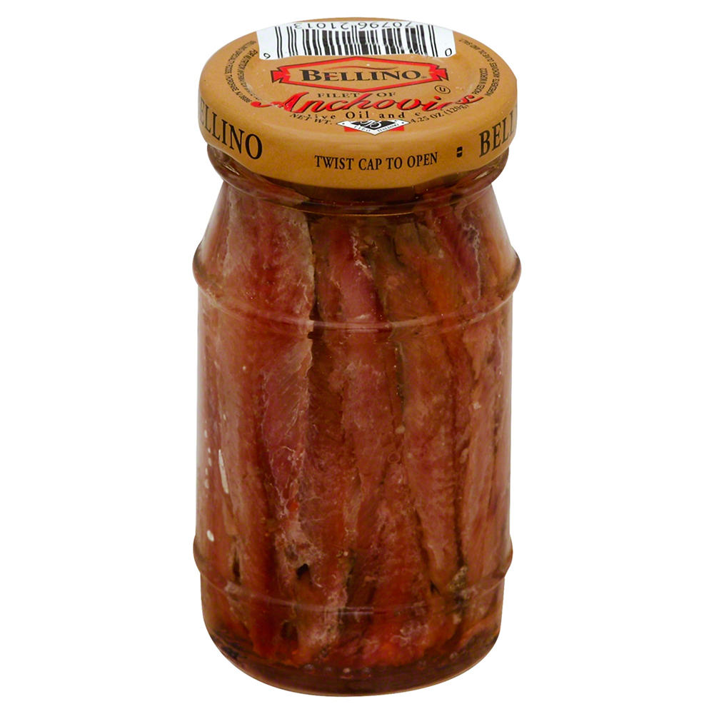 Bellino Fillet of Anchovies in Olive Oil & Salt, 4.25 oz