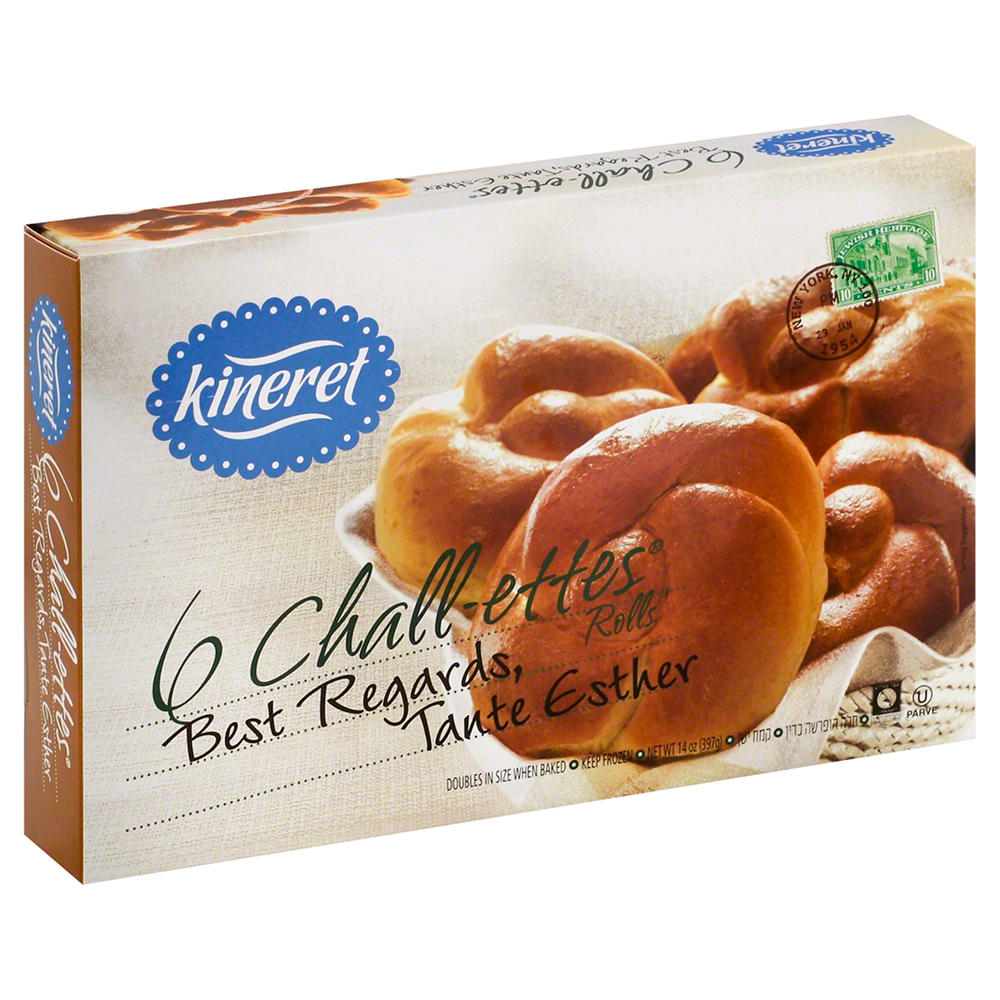 Kineret Chall-Ettes, Egg Twist Rolls, 6 ct
