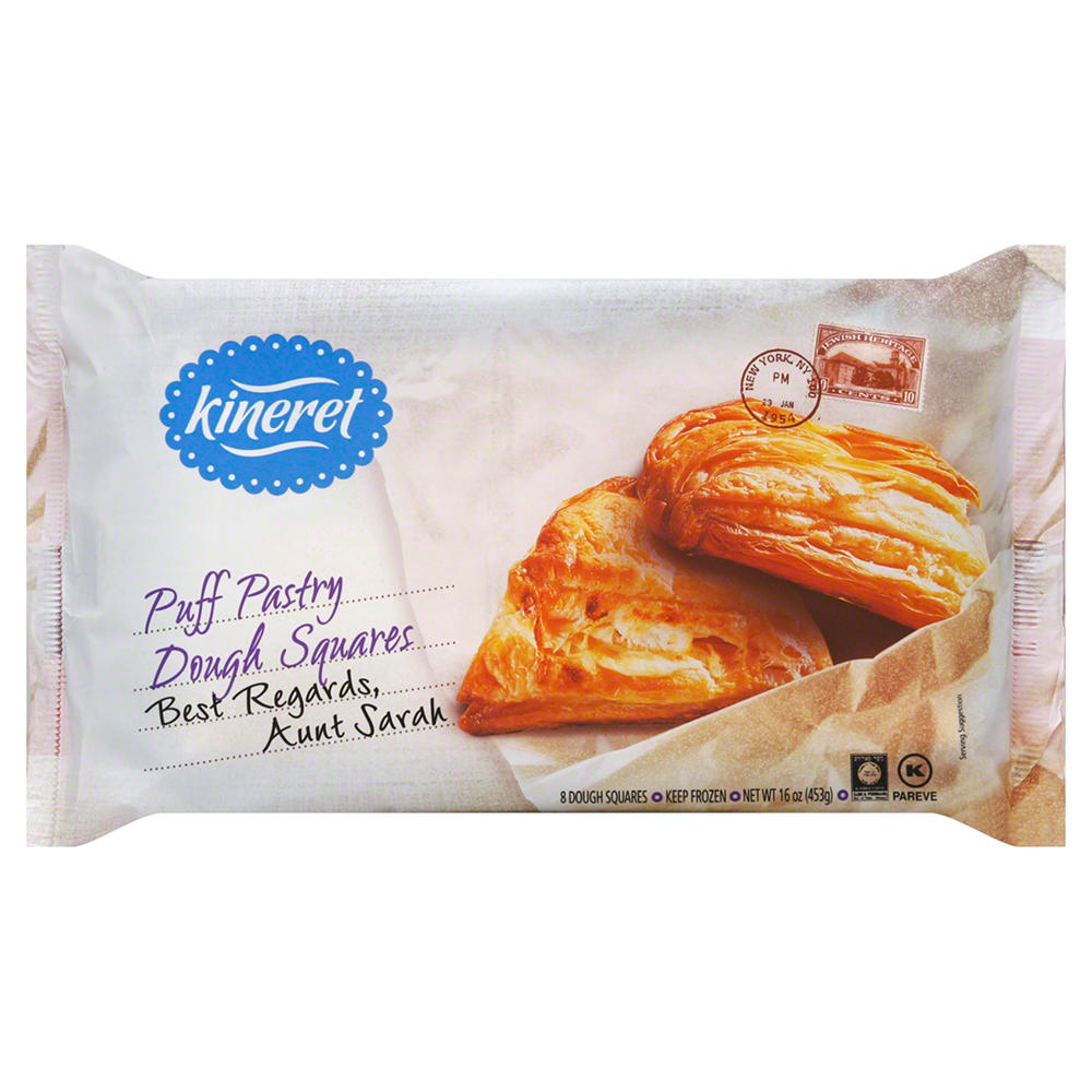Kineret Kosher Puff Pastry Dough Ready to Bake, 16 oz